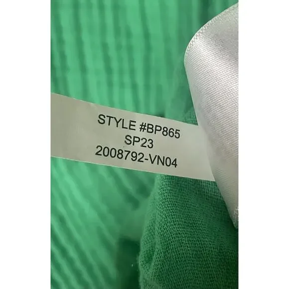 J Crew Women’s Short-Sleeve Gauze Popover Dress Sz LP Beach Resort Cruise Vacay - Picture 11 of 13